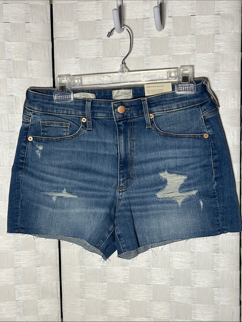 Universal Thread Distressed Blue Denim Jean Shorts